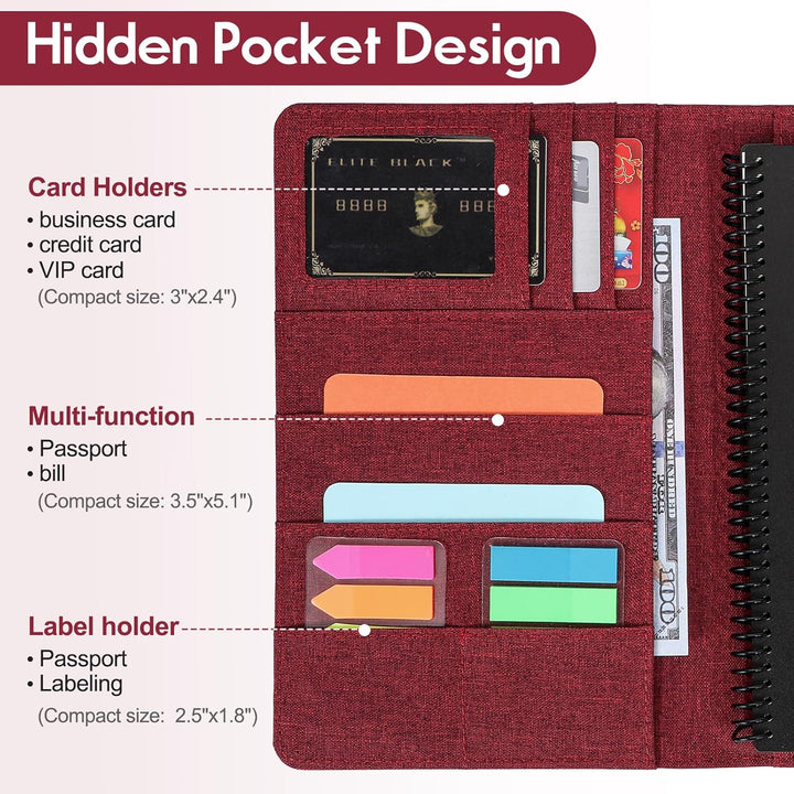 Hülle für Rocketbook Fusion Executive Grösse, Multi A5 Grösse Notebook Hülle mit Stifthalter, Handyf