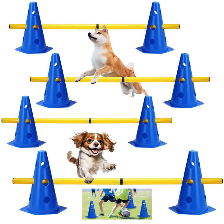 Agility Set Hunde Hürden Steckhürdenset Kinder, Agility Hürden Hindernisse für Pferde Hundeparcours