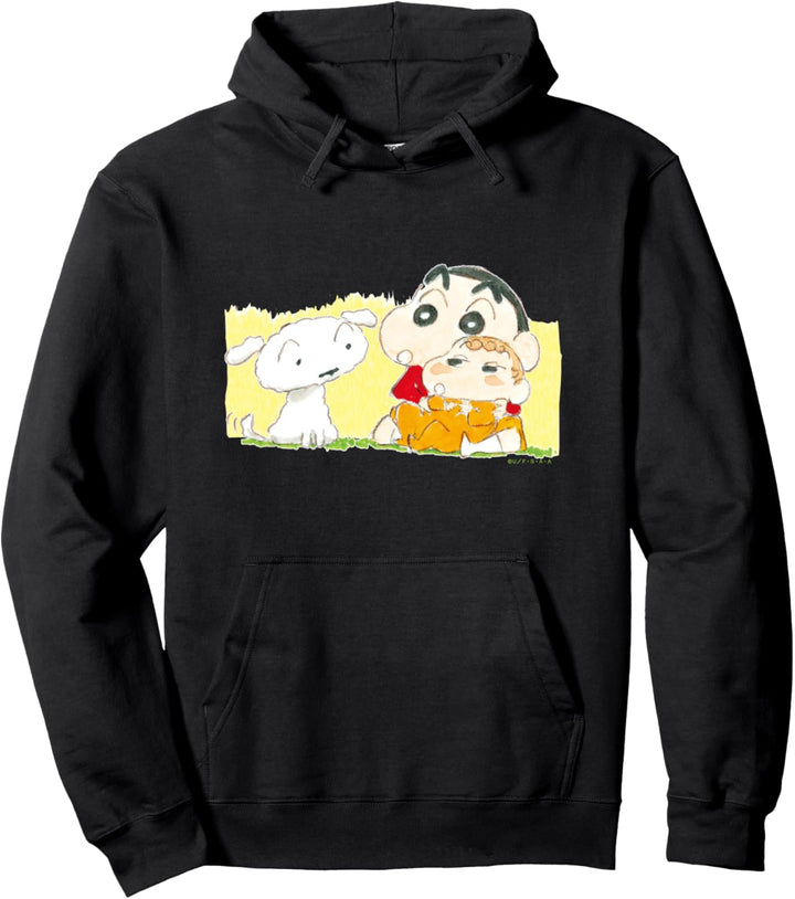 Crayon Shin-chan, Shin-chan holding Himawari Pullover Hoodie
