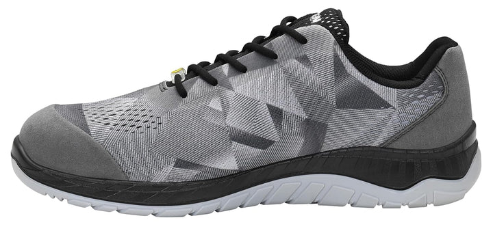 ELTEN Sicherheitsschuhe LANDON grey Low ESD S1, Damen und Herren, Textil, Stahlkappe, leicht, sportl