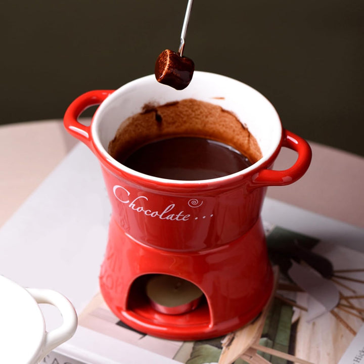 Tasse zum Schmelzen von Schokolade - Keramik Zum Schmelzen,Fondue Tassen Set Für Schmelzende Schokol