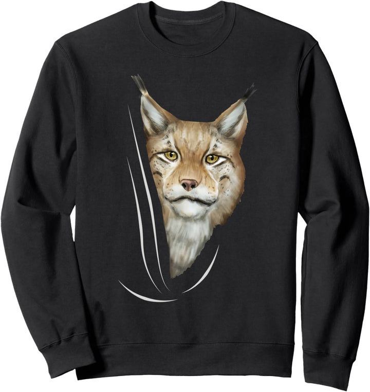 Luchs Kostüm Kleidung Kinder Geschenk Wildkatze Outfit Luchs Sweatshirt