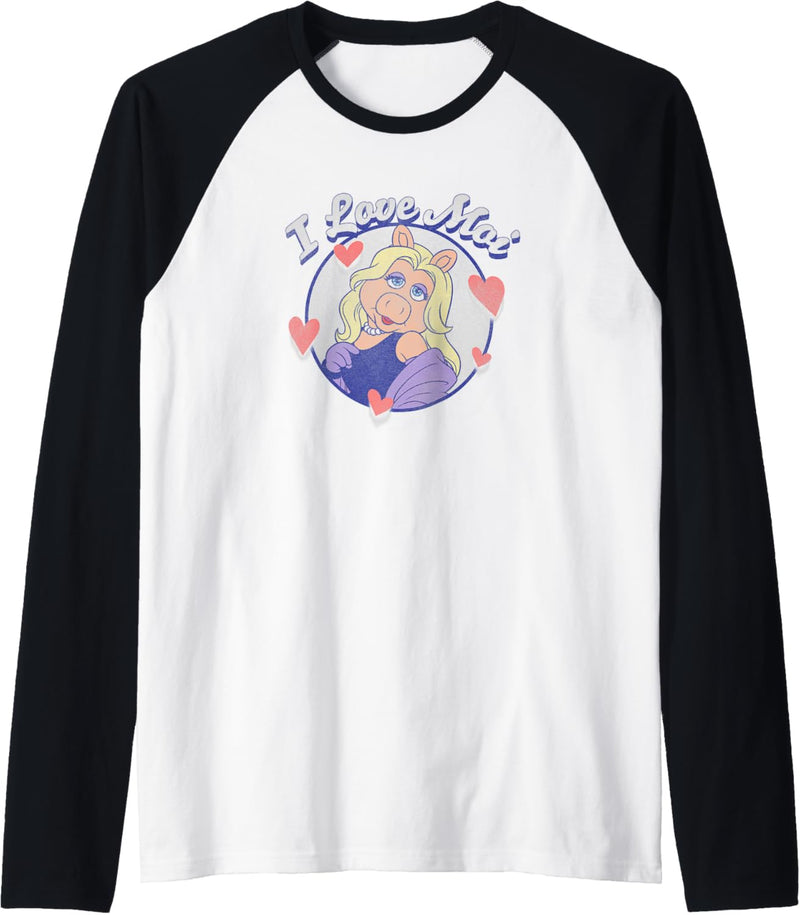 Disney The Muppets Valentinstag Miss Piggy I Love Moi Raglan