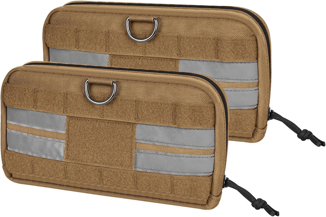 OneTigris Futterbeutel für Hunde (23,5x13x5cm) 2 Stück, MOLLE System für taktisches Hundegeschirr Tr