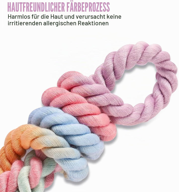 NUGUTIC Hundeleine, handgefertigt, geflochtenes Baumwollseil, für kleine, mittelgrosse und grosse Hu