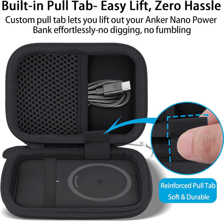 Khanka Etui für Anker Nano/MagGo PowerBank, Ultra-schlankes 5.000mAh/10.000mAh Magnetisches Akkupack