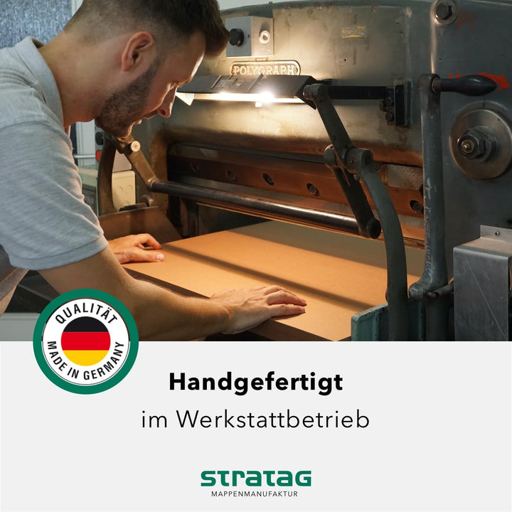 Präsentationsmappe A4 in Steingrau 20 Stück (wählbar) - erhältlich in 7 Farben - direkt vom Herstell