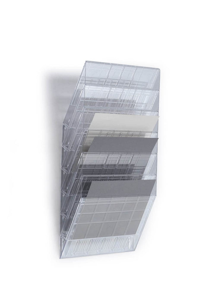 Durable Flexiboxx Prospektspender 6 A4 Querformat, 1709785400 Transparent Querformat, Transparent Qu