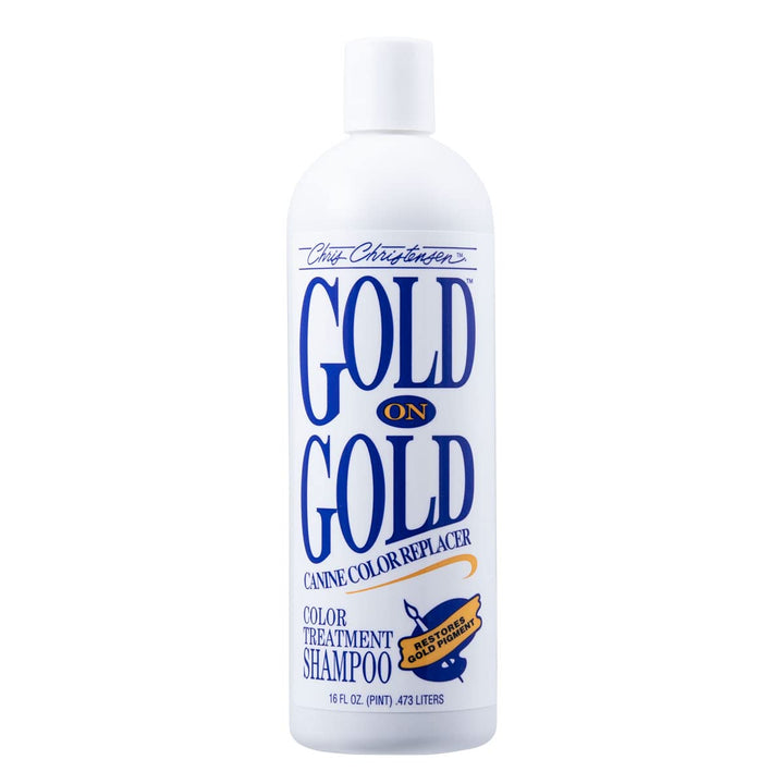 Chris Christensen Gold on Gold Shampoo - Hundeshampoo für strahlendes Fell und glänzende Ergebnisse,