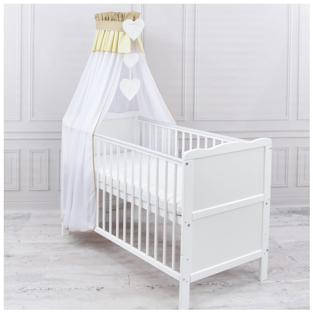 Generisch Baby Delux Babybett Himmel Betthimmel Chiffon Baldachin für Babybett Kinderbett Wiege Stub