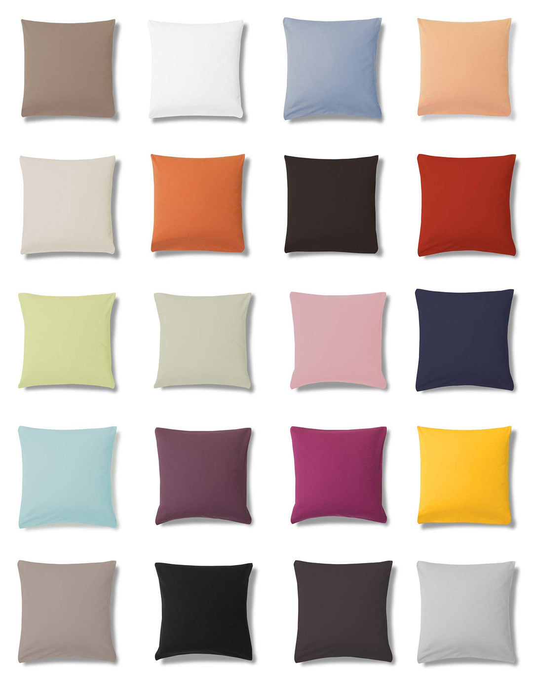 ESTELLA Jersey Kissenbezug Einzelpack 80x80 cm | Kissenbezüge aus 100% Baumwolle | Deutsche Markenqu