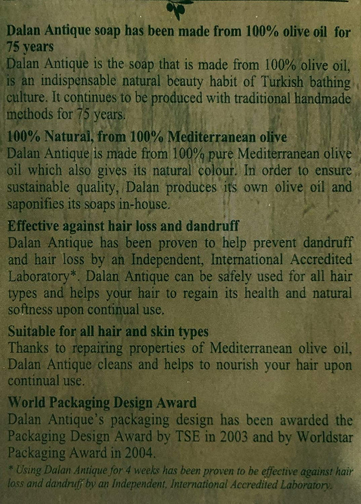 Natürlich 100% Reines Olivenöl Seife Dalan Turkish Bad Handgefertigt Pute X 10 Stangen