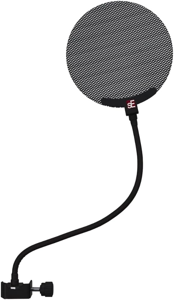 SE ELECTRONICS METAL POP SCREEN FILTER WITH FLEXIBLE Black, Black