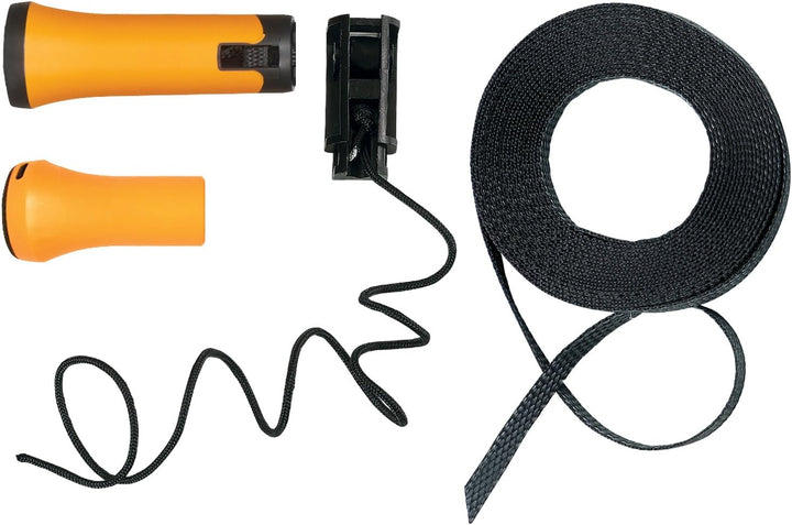 Original Ersatz-Griff und Seil für Fiskars Bypass Teleskop-Schneidgiraffe UPX82, Schwarz/Orange, 102