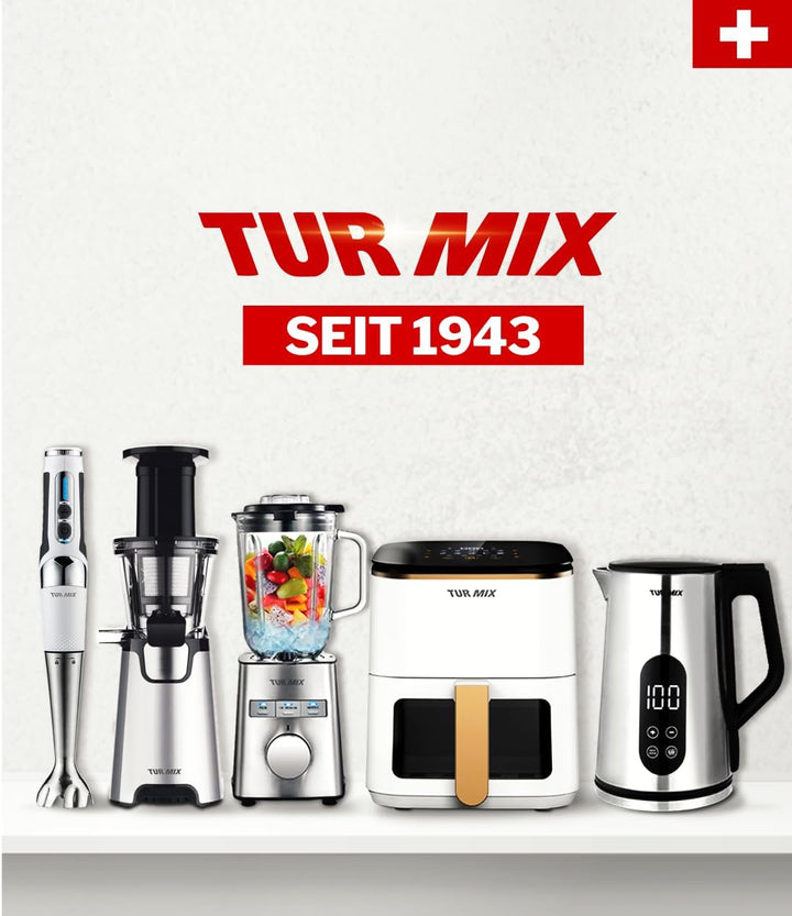 Turmix Wasserkocher mit Temperatureinstellung – 1,7L Digitaler Wasserkocher edelstahl mit LED-Anzeig