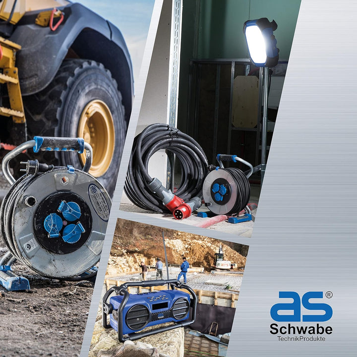 as - Schwabe automatische Druckluftschlauchtrommel – 10 m PVC-Schlauch und 1 m Anschlussschlauch, mi