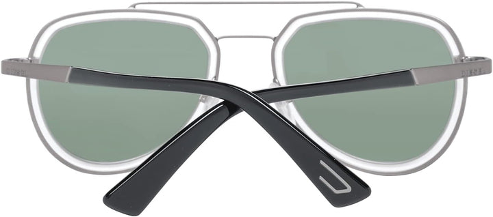 Diesel Unisex-Erwachsene DL0266 09N 53 Sonnenbrille, Grau (Antracite Op/Verde)
