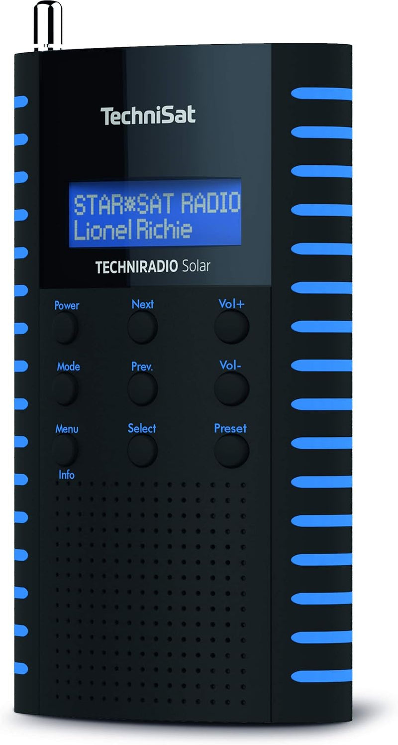 TechniSat TechniRadio Solar tragbares DAB Radio (DAB+, UKW, Kopfhöreranschluss, Aufladung über Solar