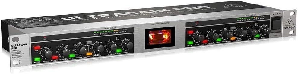 Behringer ULTRAGAIN PRO MIC2200 Audiophiler Röhrenmikrofon/Line-Vorverstärker ULTRAGAIN PRO MIC2200