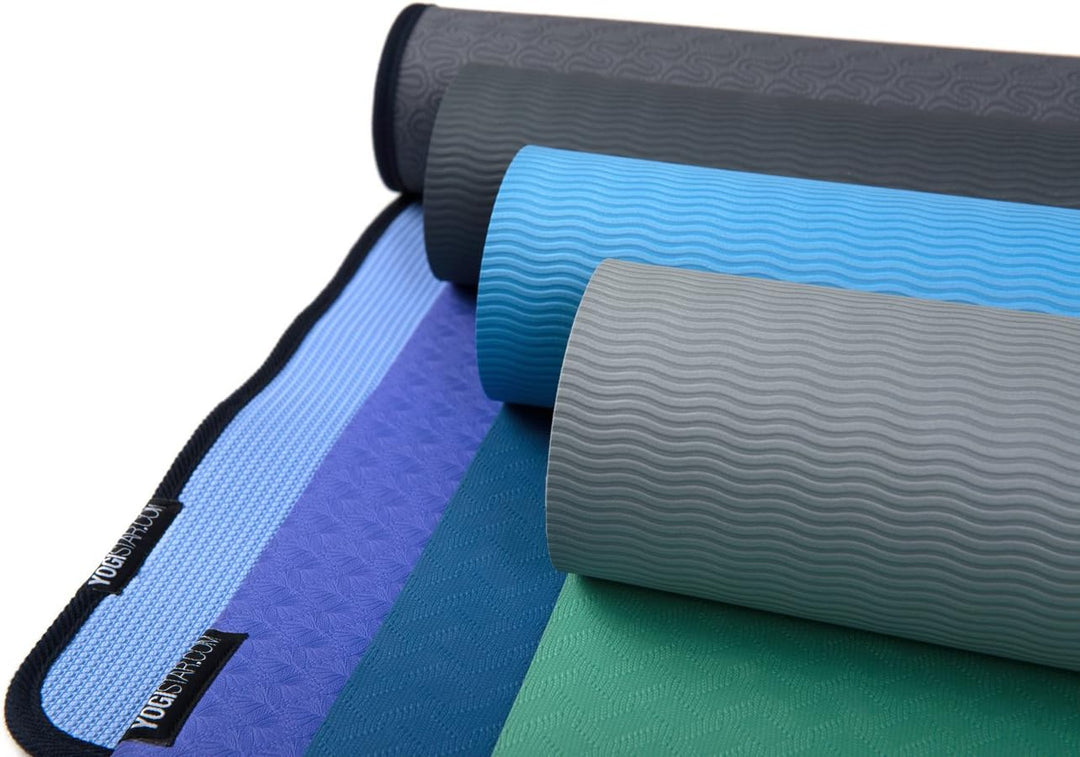 Yogamatte Yogimat® Pro anthrazit, hellblau, anthrazit, hellblau