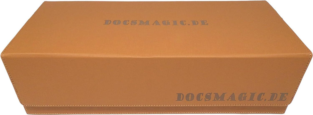 docsmagic.de Premium 2-Row Trading Card Storage Box Gold + Trays & Divider - MTG PKM YGO - Aufbewahr