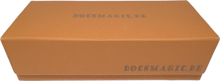 docsmagic.de Premium 2-Row Trading Card Storage Box Gold + Trays & Divider - MTG PKM YGO - Aufbewahr