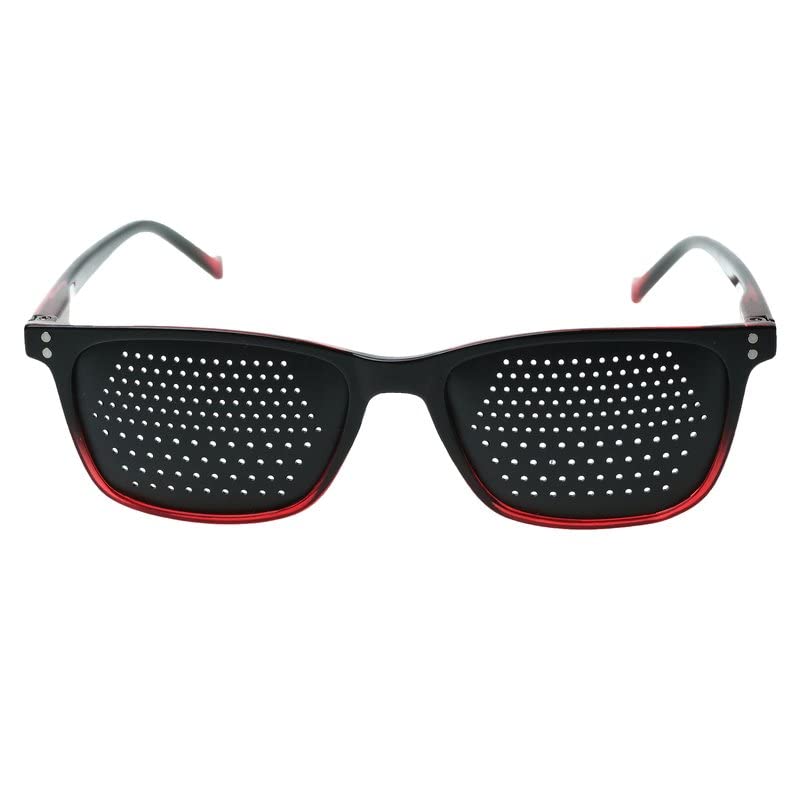 VANLO Rasterbrille 415-ASRB - schwarz roter Rahmen - bifocales Raster