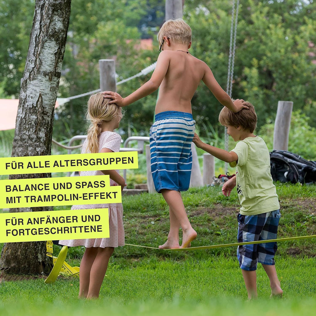 ClassicLine Komplett-Set inkl. Baumschutz | 15m &amp; 25m | TÜV Geprüft | Balance und Spass mit Trampoli