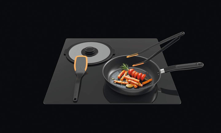 Fiskars Bratpfanne, Ø 24 cm, Für alle Kochfelder geeignet, Aluminium, Functional Form, Schwarz, 1026