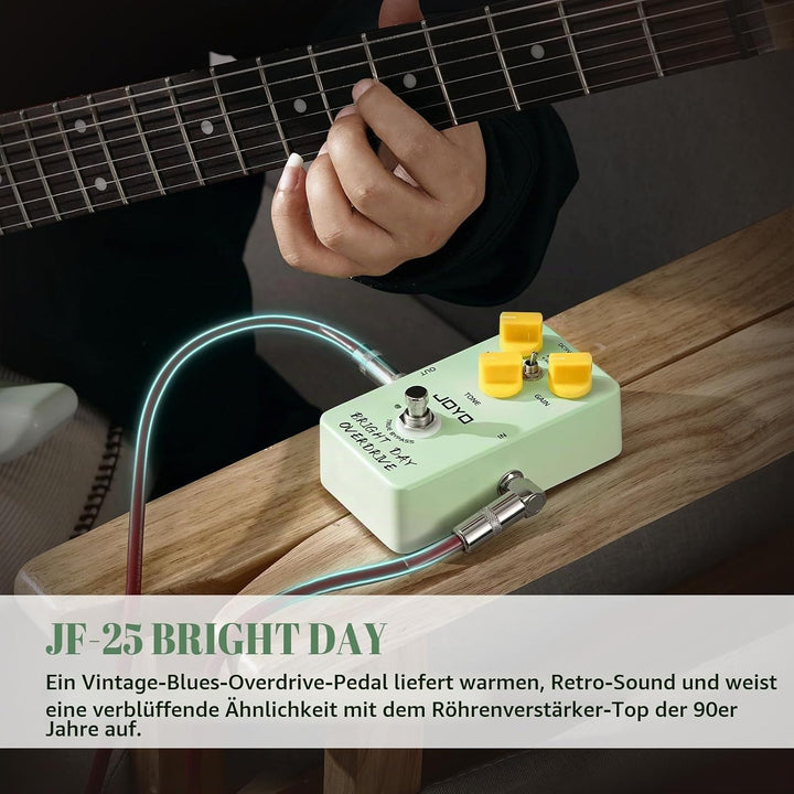 JOYO Blues Overdrive Gitarrenpedale, hohe Verstärkung, Overdrive von Vintage bis Modern, für E-Gitar