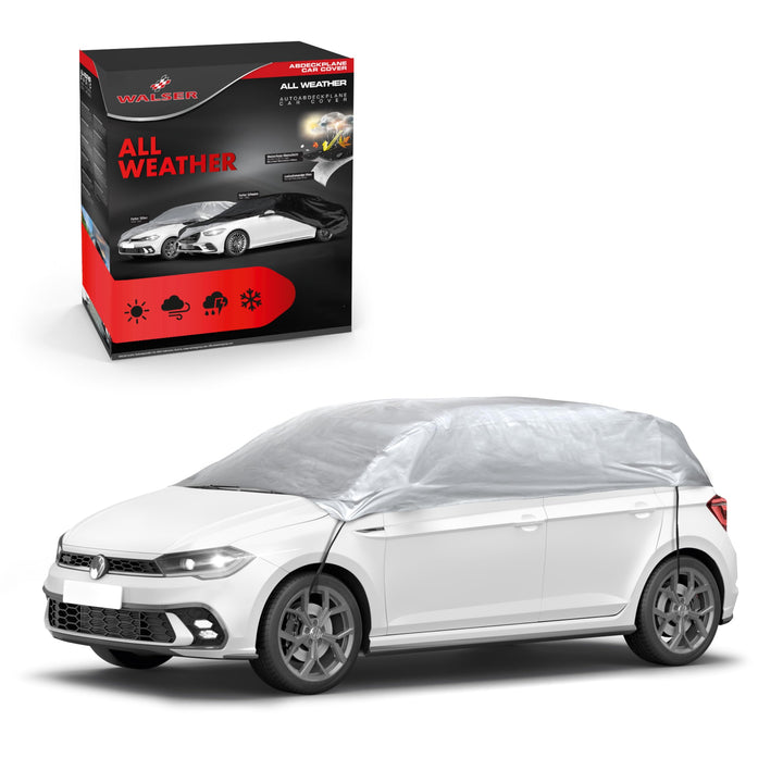 WALSER Abdeckplane Auto All Weather Basic, Abdeckplane wasserdicht, 100% wetterfeste Auto Abdeckplan