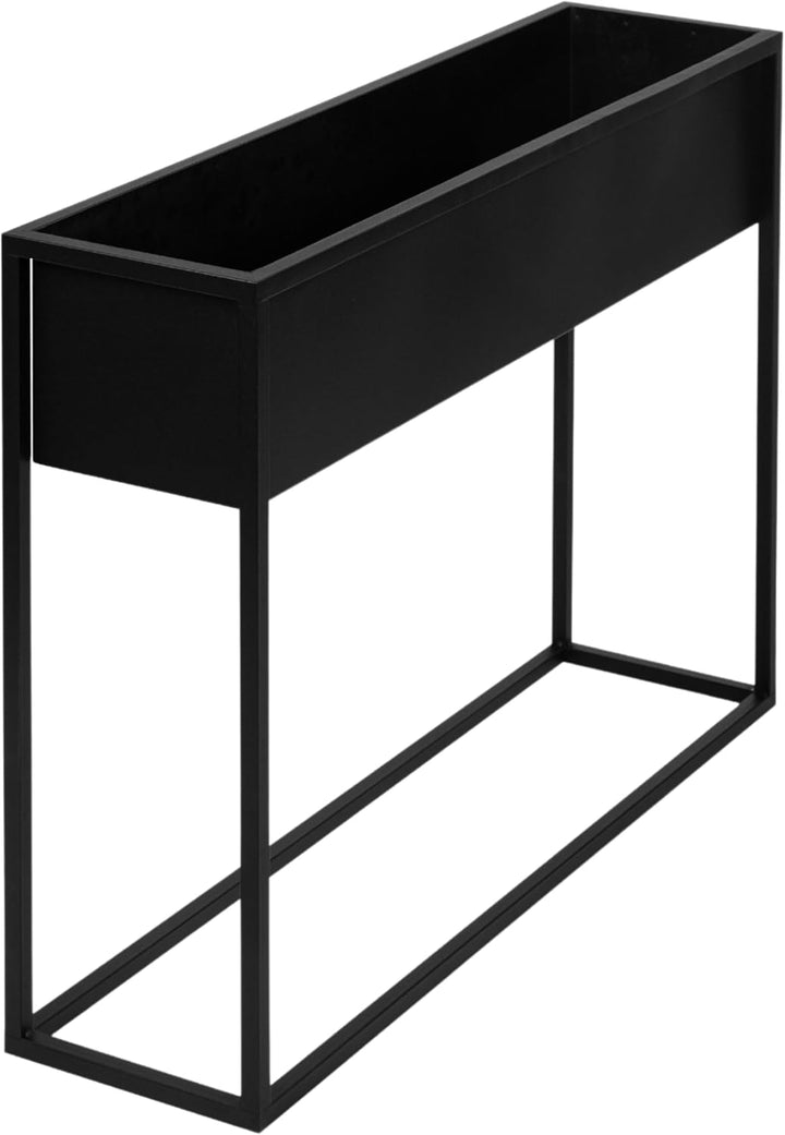 Pflanzenständer Petto - 80x21x60cm - Farbe Schwarz - für Zimmerblumen - Metallregal - Dekorativer Ti
