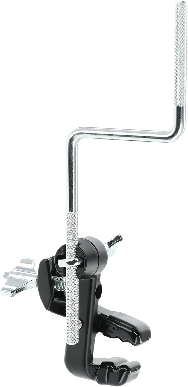 GEWA Spannreifenklemme Percussionhalter L-Rod 9,5 mm, zur Montage von Cowbells, Blocks, Tambourines