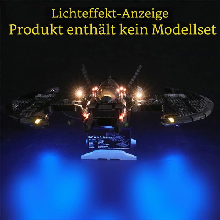 GEAMENT LED Licht-Set Kompatibel mit Lego Batwing 1989 - Beleuchtungsset für DC 76161 Baumodell (Leg
