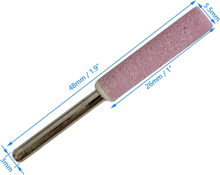 20X Kettensäge Schleifstein Fit für Kettensäge Maniküre Metall Polierwelle(7/32"-5.5MM)