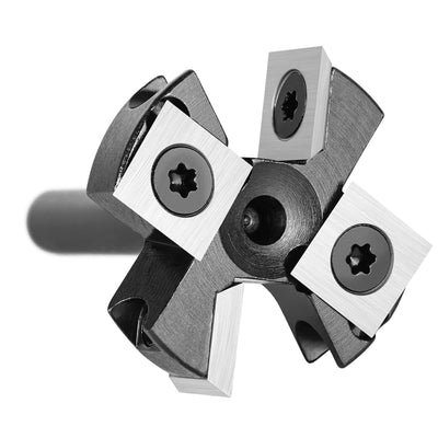 SpeTool Planfräser 8mm Schaft 38.1mmDurchmesser Planfräser für Oberfräse Hobelfräser für holz mit We