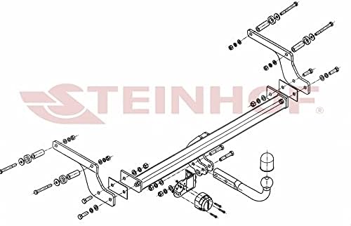 NEU Anhängerkupplung AHK Steinhof starr für Dacia Duster 01.2018-08.2021 mit 7-polig Universal-Elekt