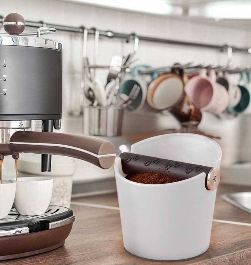Abklopfbehälter für Siebträger Espresso Abklopfbehälter Kaffeesatz Abschlagbox Knock Box Stossdämpfe