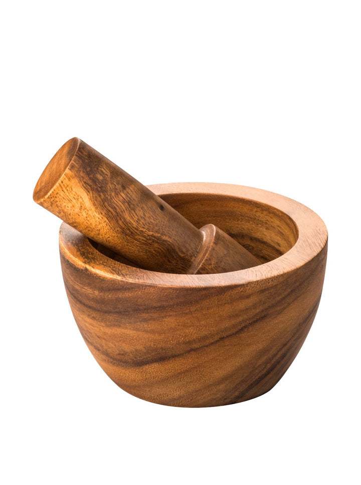 Premier Kora Mörser & Stössel, Akazienholz 15 x 15 x 9 cm, 15 x 15 x 9 cm