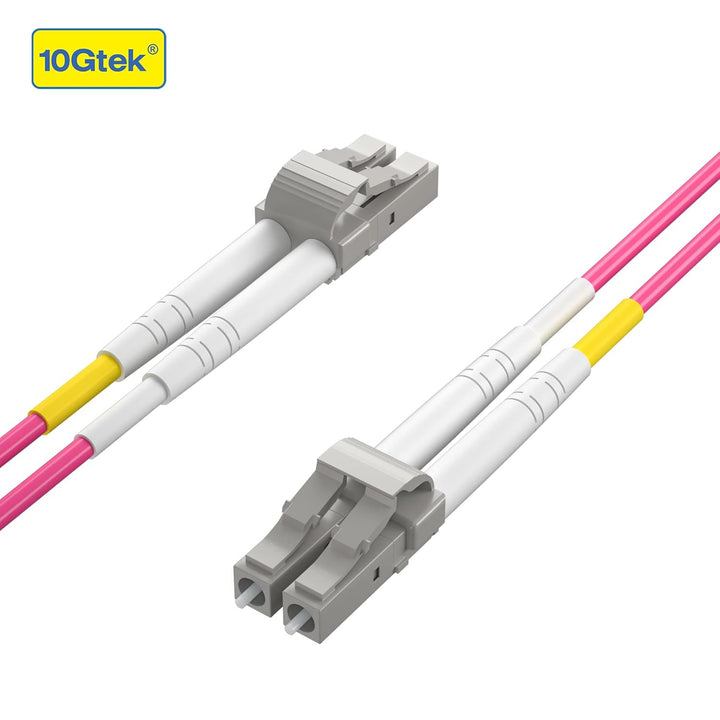 Fiber Patch Cable - LC to LC OM4 10Gb/Gigabit Multi-Mode Jumper Duplex 50/125μm LSZH Fiber Optic Cor