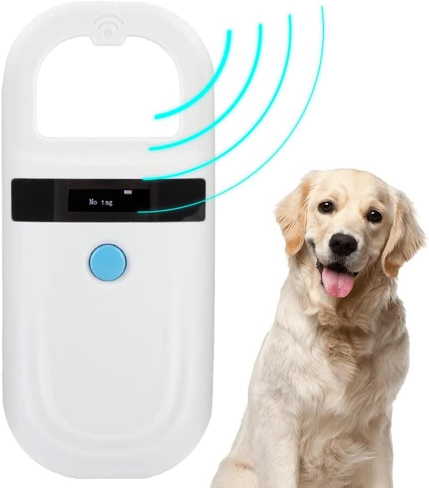 Honiwu Haustier-Mikrochip Scanner, 134,2Khz/125Khz Tier Chip Reader, Haustier-Leser, Wiederaufladbar