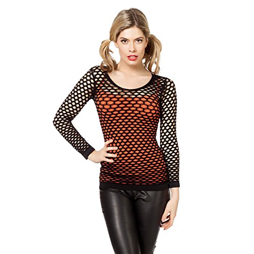 NEU Damen-Netz-Shirt, schwarz, Grösse S/M