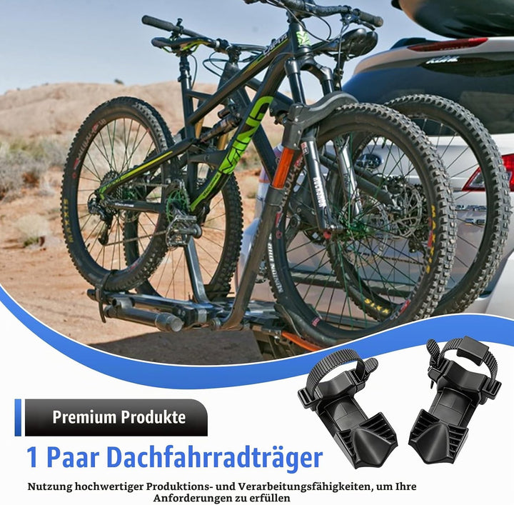 Radstopper Fahrradträger, 2 Stück Vorder Und Heckträger Reifen Block Für Breite Reifen Bis Zu 2,75 Z