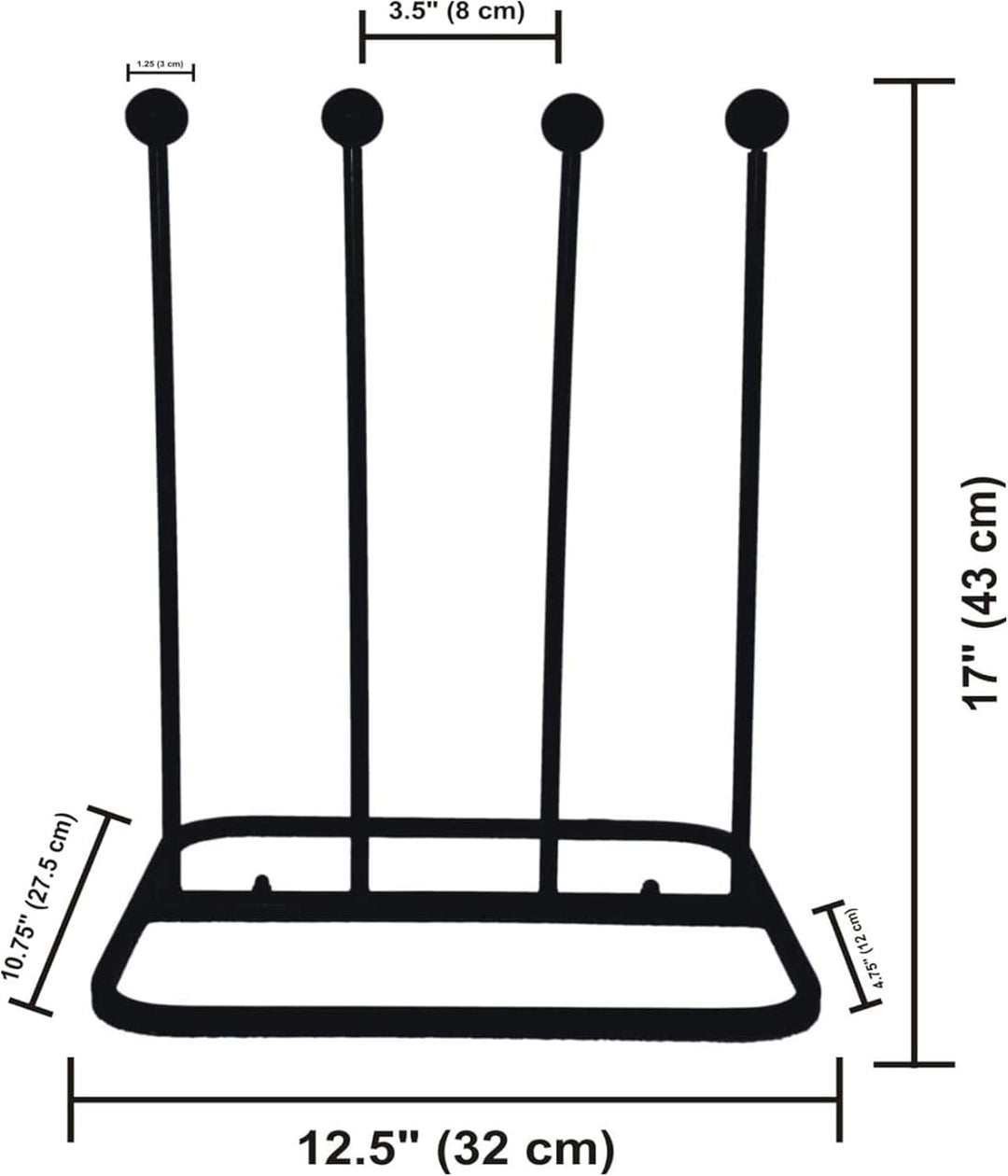 ARSUK Welly Schuhabstreifer, Stiefelknecht, Schuhbürsten, Motiv Schuhzubehör &amp; Pflege gusseisen Eise