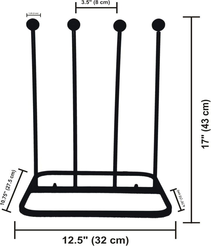 ARSUK Welly Schuhabstreifer, Stiefelknecht, Schuhbürsten, Motiv Schuhzubehör &amp; Pflege gusseisen Eise