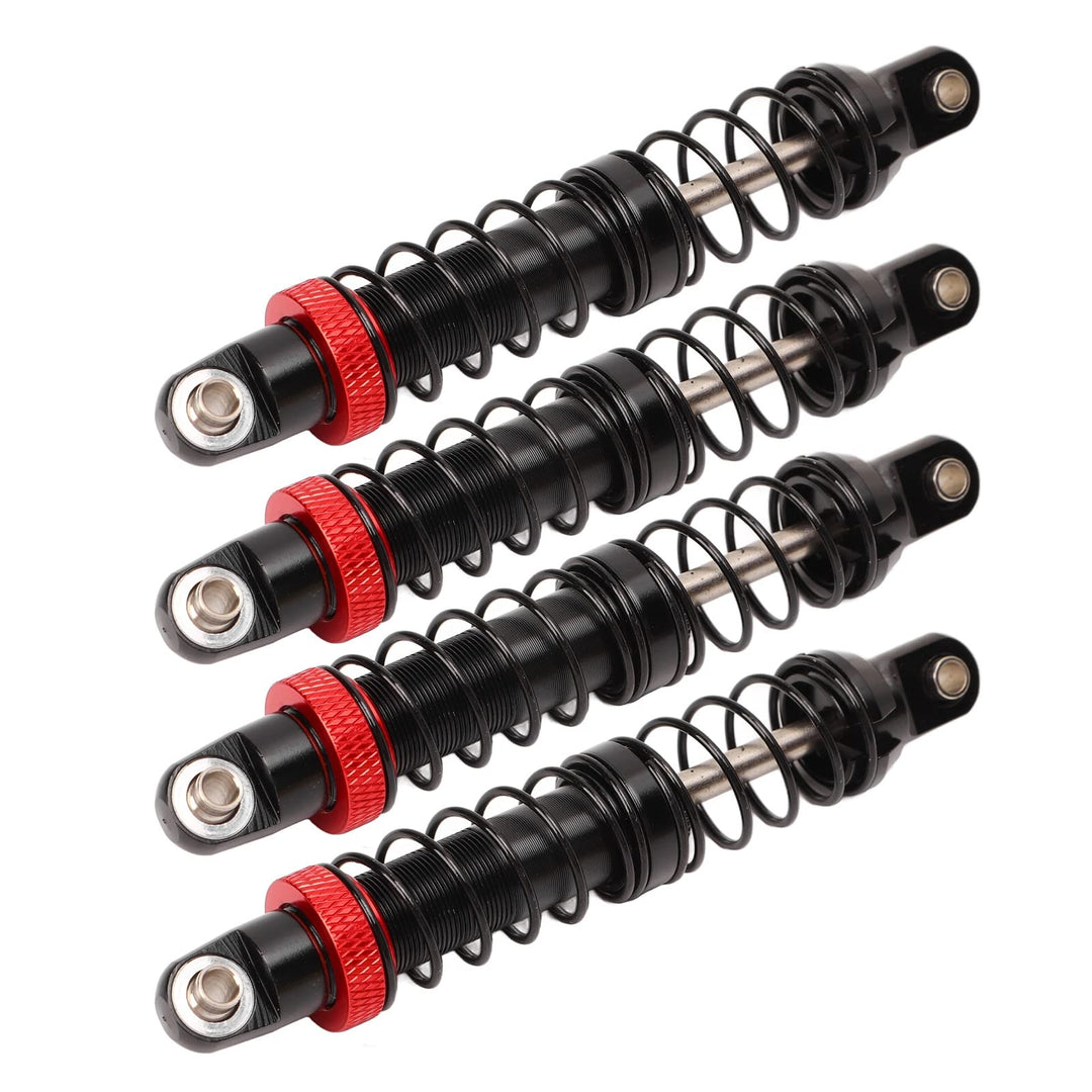 Zerodis RC-Öldämpfer, Doppelfeder, Zwei Abschnitte, Einstellbar, 4 Stück, RC-Stossdämpfer-Dämpfer RR