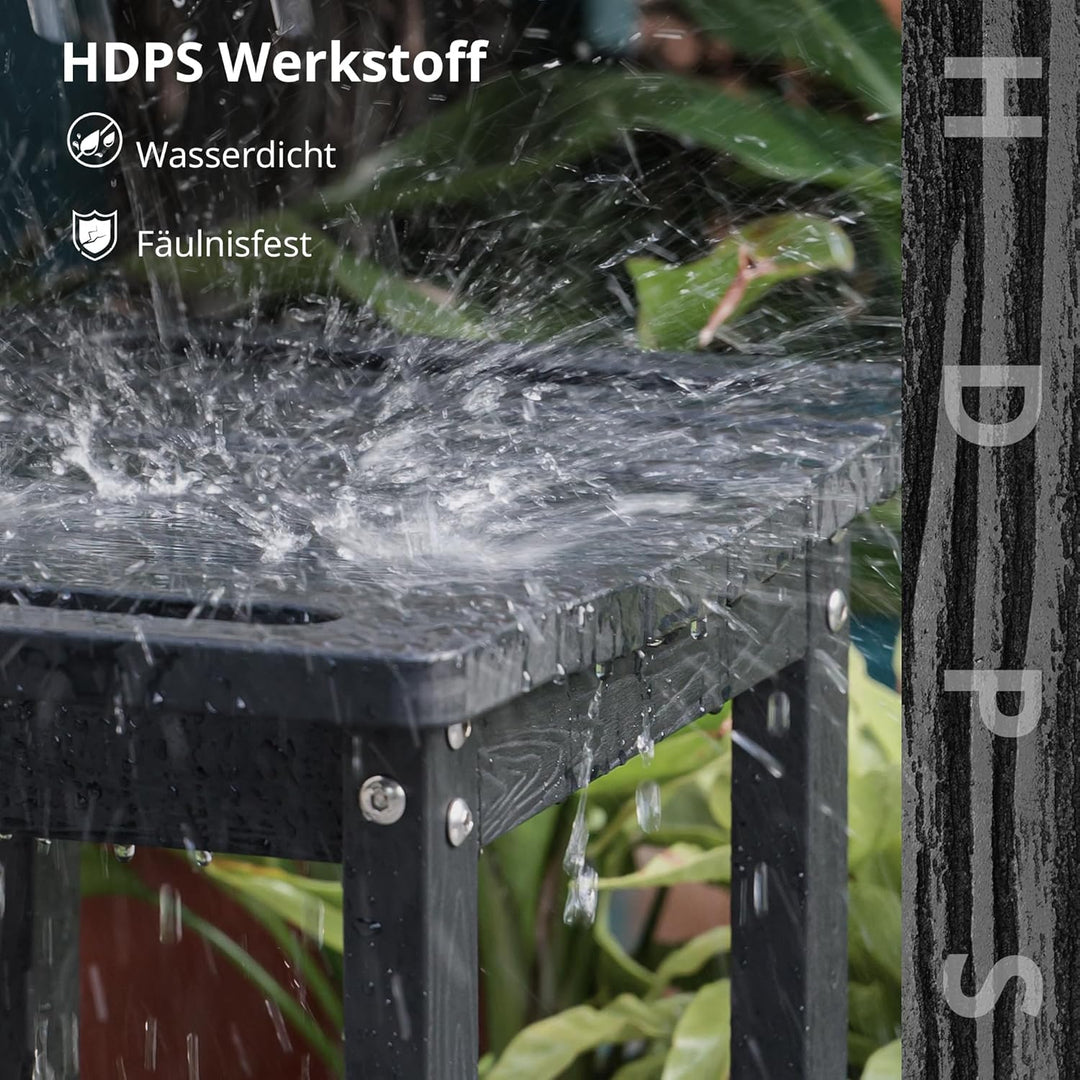LUE BONA HDPS Duschbänke, Duschhocker zum Rasieren der Beine mit Ablage, wasserdichter Badstuhlsitz