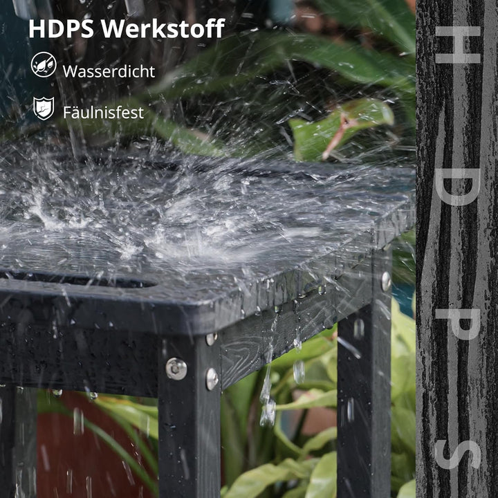 LUE BONA HDPS Duschbänke, Duschhocker zum Rasieren der Beine mit Ablage, wasserdichter Badstuhlsitz
