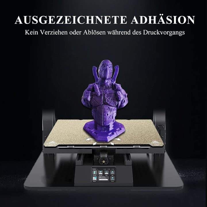 YOOPAI Doppelseitig Texturiert PEI Druckplatte 235x235mm, Magnetisch Spring Steel Druckbett für Crea