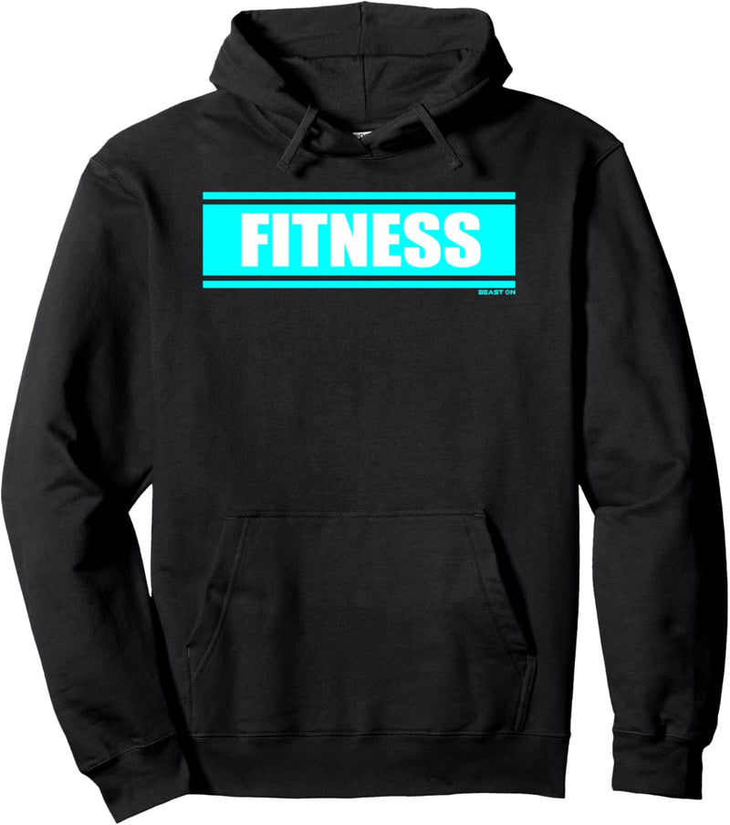 Fitness Blau Gym Fitness Workout Gym Spruch Motivation Blau Pullover Hoodie